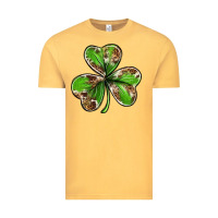 Vintage Mustard Cowhide leopard shamrock 4th of july Vintage Tee - Neo Western