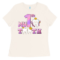 Bone my first tooth with teeth for girls Ladies Tee - AdoDesignShop
