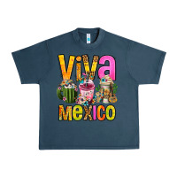 Midnight Navy viva mexico mexican coffee cups Urban Heavy Tee - FaDigitalArtStudio