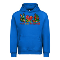 Cobalt Peace love Nutcrackers Urban Hoodie - NancyCooperArtShop