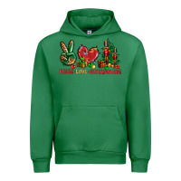 Emerald Peace love Nutcrackers Urban Hoodie - NancyCooperArtShop