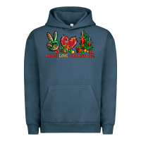 Pigment Midnight Navy Peace love Nutcrackers Urban Hoodie - NancyCooperArtShop