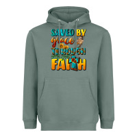 Sage saved by grace through faith Heavyweight Hoodie - NancyCooperArtShop