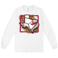 White leopard volleyball texas map Long Sleeve Tee - Jasminsmagicworld