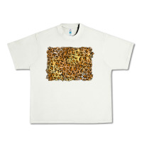 Pistachio handdrawn leopard pattern yellow Urban Heavy Tee - BarkalooDesign