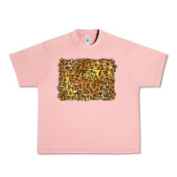Salmon handdrawn leopard pattern yellow Urban Heavy Tee - BarkalooDesign