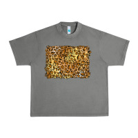 Tornado handdrawn leopard pattern yellow Urban Heavy Tee - BarkalooDesign