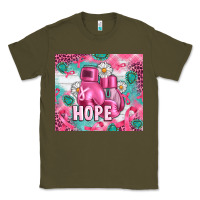 Army Green Breast Cancer Boxing Gloves Classic Tee - Artiststas