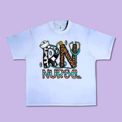Rn Nurse Urban Heavy Tee Designed By Cowhidedigitalart