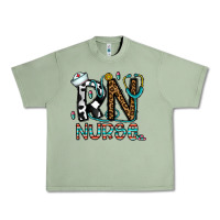 Oil Green rn nurse Urban Heavy Tee - CowhideDigitalArt