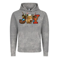 Cloud Rock christmas joy cow Vintage Hoodie - RanaPortraitStore