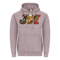 Vintage Zinc christmas joy cow Vintage Hoodie - RanaPortraitStore