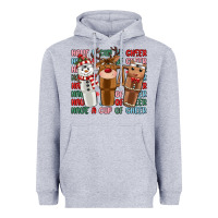Heather Grey have a cup of cheer Heavyweight Hoodie - MaliasSmallBusiness
