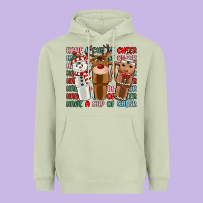 Have A Cup Of Cheer Heavyweight Hoodie Designed By Maliassmallbusiness