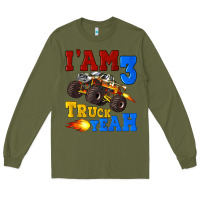 Army Green i'am three truck yeah Long Sleeve Tee - Artiststas