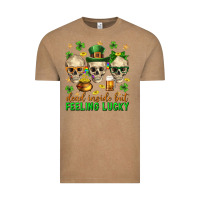 Dead Inside But Feeling Lucky St. Patricks Day Vintage Tee | Teevron