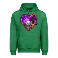 Emerald Halloween Heart with Witch Urban Hoodie - texasbilliewilder