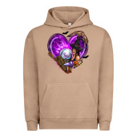 Pigment Burro Halloween Heart with Witch Urban Hoodie - texasbilliewilder