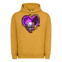 Pigment Peanut Butter Halloween Heart with Witch Urban Hoodie - texasbilliewilder