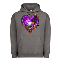 Pigment Tornado Halloween Heart with Witch Urban Hoodie - texasbilliewilder