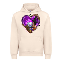 Sandshell Halloween Heart with Witch Urban Hoodie - texasbilliewilder