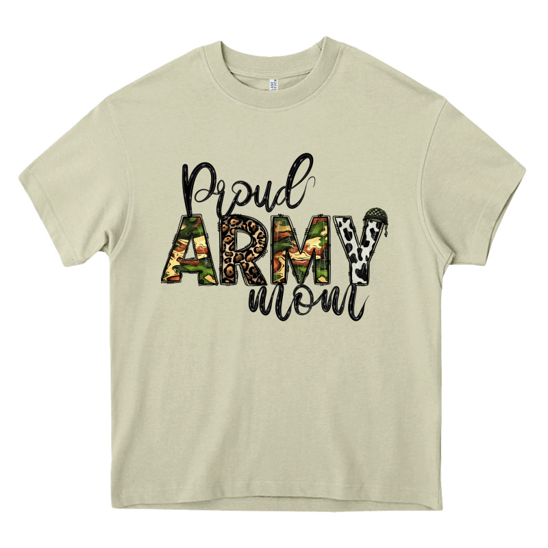 Proud Army Mom Heavy Core Tee by CowhideDigitalArt | Teevron