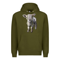 Army Green southdown baby sheep Premium Hoodie - LillyAllenDesigns