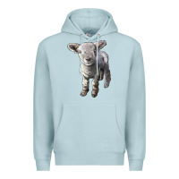 Blue Mist southdown baby sheep Premium Hoodie - LillyAllenDesigns