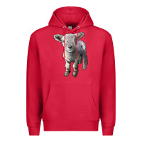 Cardinal southdown baby sheep Premium Hoodie - LillyAllenDesigns
