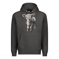 Charcoal Heather southdown baby sheep Premium Hoodie - LillyAllenDesigns