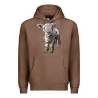 Chestnut southdown baby sheep Premium Hoodie - LillyAllenDesigns