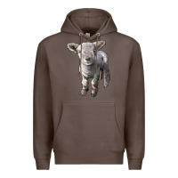 Coffee southdown baby sheep Premium Hoodie - LillyAllenDesigns