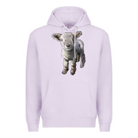 Lilac southdown baby sheep Premium Hoodie - LillyAllenDesigns
