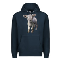 Navy southdown baby sheep Premium Hoodie - LillyAllenDesigns