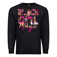 Black black girl magic Premium Sweatshirt - NancyCooperArtShop