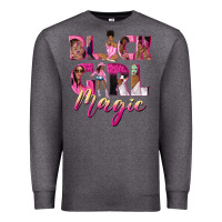Charcoal Heather black girl magic Premium Sweatshirt - NancyCooperArtShop