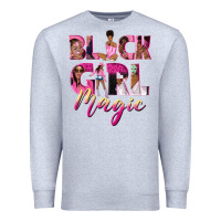 Heather Grey black girl magic Premium Sweatshirt - NancyCooperArtShop