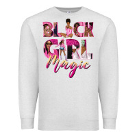 Oatmeal Heather black girl magic Premium Sweatshirt - NancyCooperArtShop