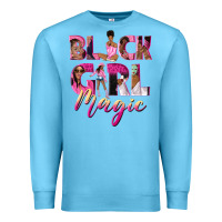 Ocean Blue black girl magic Premium Sweatshirt - NancyCooperArtShop