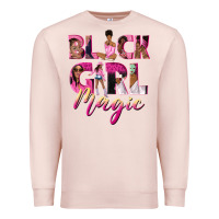 Pale Pink black girl magic Premium Sweatshirt - NancyCooperArtShop