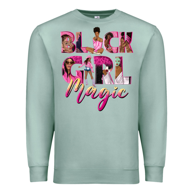 Black Girl Magic Premium Sweatshirt by NancyCooperArtShop | Teevron