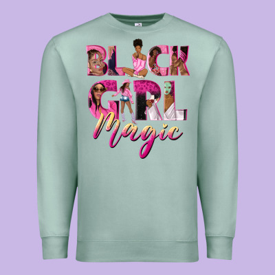 Black Girl Magic Premium Sweatshirt Designed By Nancycooperartshop