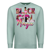Seafoam black girl magic Premium Sweatshirt - NancyCooperArtShop