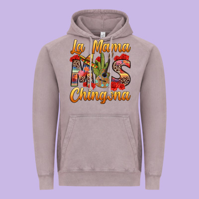 La Mama Mas Chingona Vintage Hoodie Designed By Texasbilliewilder