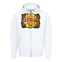 White it's softball y'all Zipper Hoodie - LillyAllenDesigns