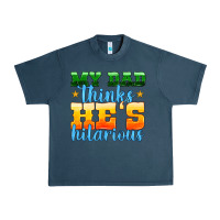 Midnight Navy my dad thinks he is hilarious Urban Heavy Tee - HRA Design Shop
