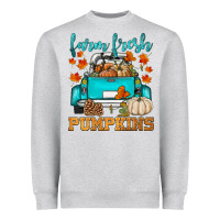 Heather Grey farm fresh pumpkins Heavyweight Sweatshirt - HRA Design Shop