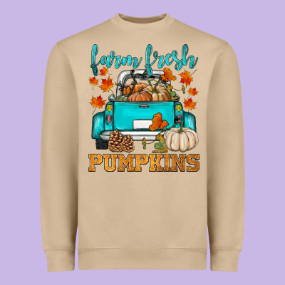 Farm Fresh Pumpkins Heavyweight Sweatshirt Designed By Hra Design Shop