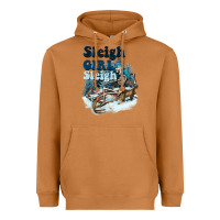 Meerkat sleigh girl sleigh skeleton Heavyweight Hoodie - NancyCooperArtShop