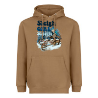Toasted Coconut sleigh girl sleigh skeleton Heavyweight Hoodie - NancyCooperArtShop